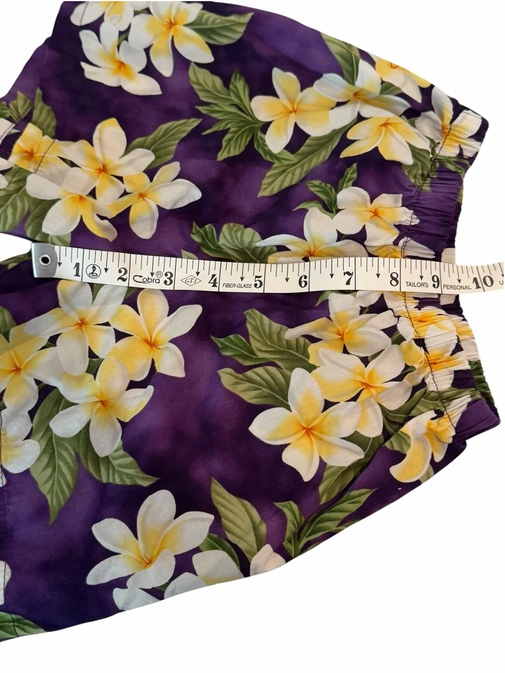 Hawaii Station Purple Plumeria Hawaiian Shirt Shorts Set 5-6